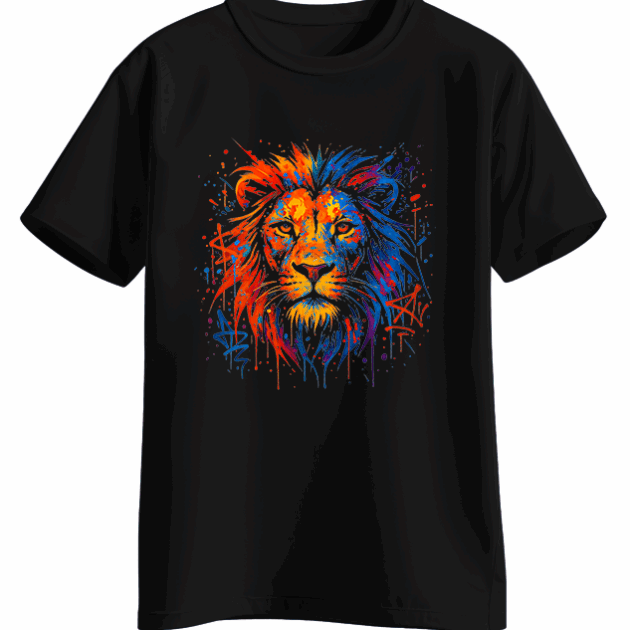 Colorful Lion Art